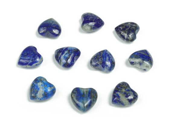 Lapis Lazuli Heart Gemstone - Palm Stone Heart –  Healing Crystals - Nurturing Stone – Crystal Hearts – 15x15x9mm - HE1023