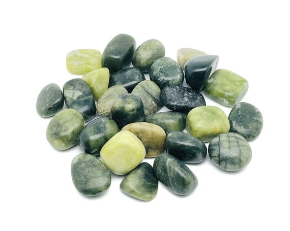 Nephrite Jade Tumbled Stone – Natural Nephrite Crystal – Polished Nephrite Stones – Healing Stone - Gift – TU1285