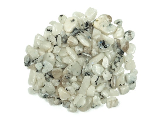 Rainbow Moonstone Chips – Gemstone Chips – Crystal Semi Tumbled Chips - Bulk Crystal - 7-15mm - CP1138