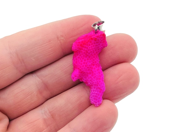 Pink Coral Pendant - Crystal Pendant - Coral Charms - Loose Stone - Reiki Crystal - NC1216