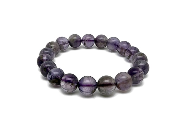 Amethyst Gemstone Bracelet - AAA Premium Quality Crystal Bracelet - Men&Women Stretchy Bracelet - Gift for Her - Crystal Healing - AA1001