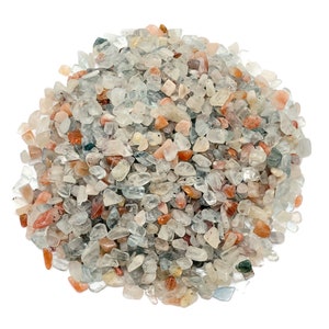 Chips Arusha – Chips de cristal – Chips semi caídos - Cristal a granel - 5-7 mm - CP1184