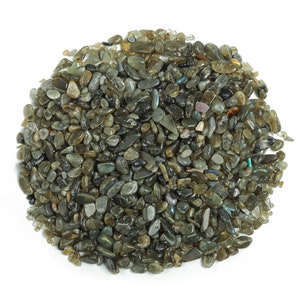 Labradoriet Chips – Edelsteenchips – Kristal Semi Getrommelde Chips - Bulk Kristal - 2-6mm - CP1049