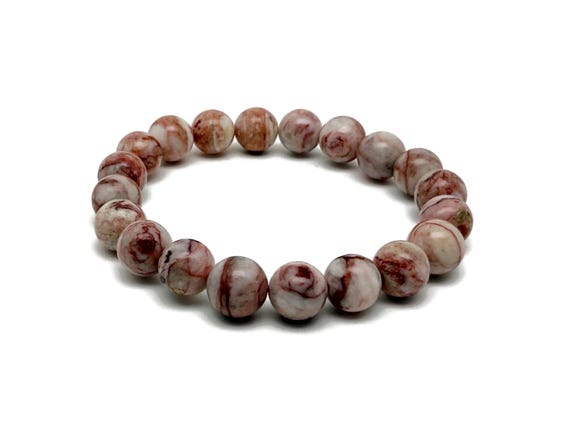 Dali Jasper Gemstone Bracelet - AAA Premium Quality Crystal Bracelet - Men&Women Stretchy Bracelet - Crystal Healing - AA1025