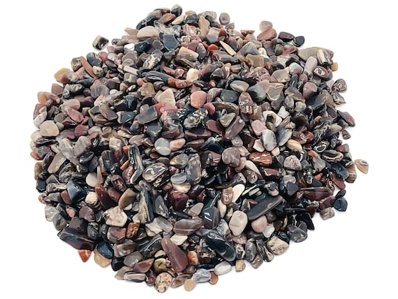 Petrified Wood Chips – Crystal Chips – Semi Tumbled Chips - Bulk Crystal - 5-7mm - CP1179