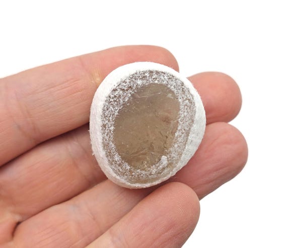 Smoky Quartz Seer Stone - Divination Crystal - River Stone - Window Stone - Metaphysical - Crystal Ball - FO1025