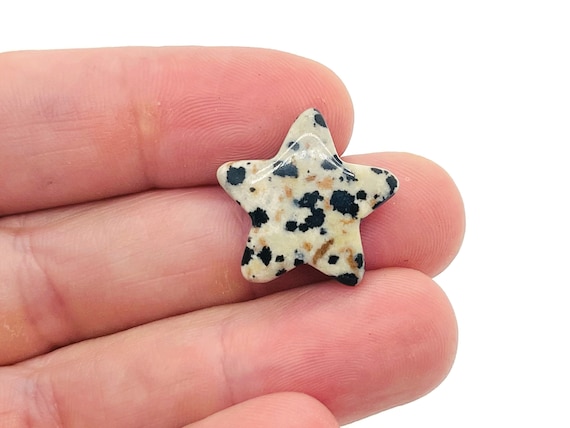 Dalmatian Jasper Star Gemstone – Star Carving Star – Mini Star Crystal Stone – Healing crystal – 2cm – ST1013