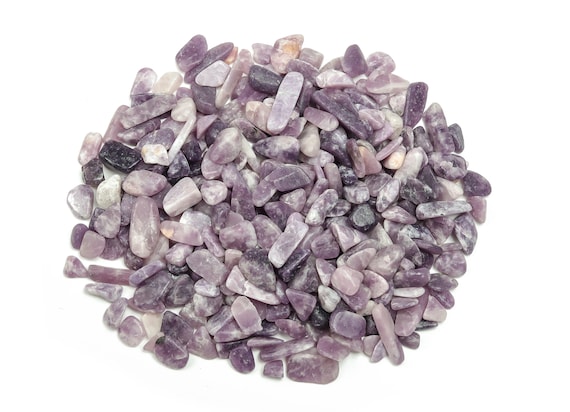 Lepidolite Chips – Gemstone Chips – Crystal Semi Tumbled Chips - Bulk Crystal - 7-15mm  - CP1071
