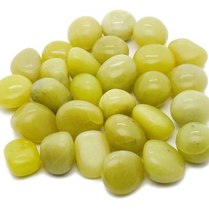 Lemon Jade Tumbled Stone – Lemon Jade Crystal –  Polished Lemon Jade Stones – Healing Stone - Gift – TU1127