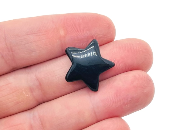Obsidian Star Gemstone – Star Carving Star – Mini Star Crystal Stone – Healing crystal – 2cm – ST1004