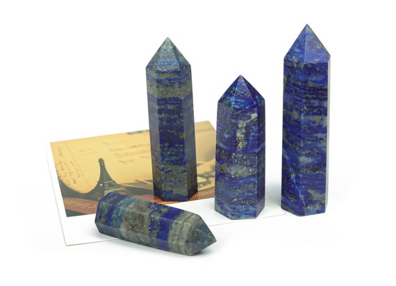 Lapis Lazuli Obelisk Tower Stone – Obelisk Tower Point Crystals – Loose Gemstone - Gifts - TW1005