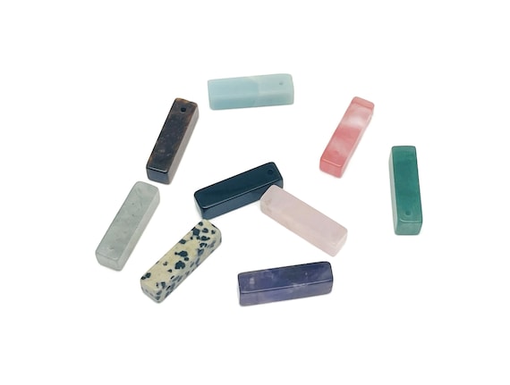 Crystal Hole Pendant - Drilled Crystal Pendant - Natural Gemstone - Making Jewelry - Healing Stone - NCMIX