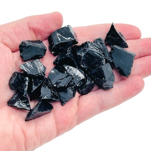 Obsidian Raw Stone - Natural Gemstone - Loose Gemstone - Natural Stone -Small Obsidian – RA1124