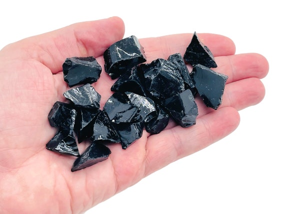 Obsidian Raw Stone - Natural Gemstone - Loose Gemstone - Natural Stone -Small Obsidian – RA1124
