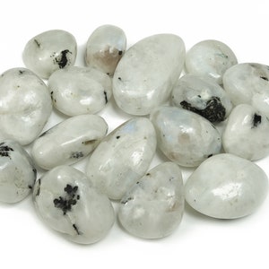 Rainbow Moonstone Tumbled Stone - Polished Tumble Stone - Heal Stone - TU1132