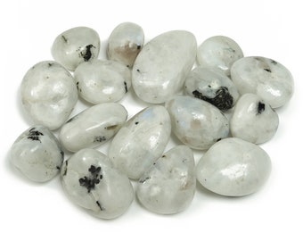 Rainbow Moonstone Tumbled Stone - Polished Tumble Stone - Heal Stone - TU1132