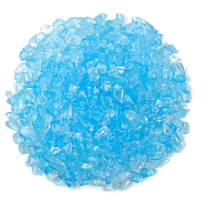 Blue Aura Quartz Chips – Gemstone Chips – Crystal Semi Tumbled Chips - Bulk Crystal - 5-10mm  - CP1107