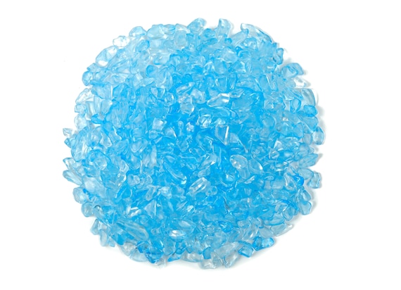 Blue Aura Quartz Chips – Gemstone Chips – Crystal Semi Tumbled Chips - Bulk Crystal - 5-8mm  - CP1107