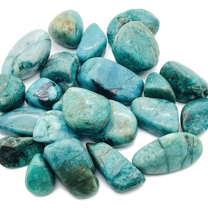 Chrysocolla Tumbled Stone  – Chrysocolla Crystal – Loose Gemstones - Love Crystal - TU1253