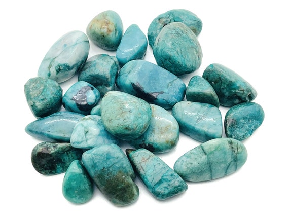 Chrysocolla Tumbled Stone  – Chrysocolla Crystal – Loose Gemstones - Love Crystal - TU1253