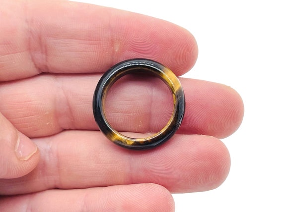 Tiger Eye Ring - Crystal Ring – Natural Tiger Eye - Jewelry Making Supplies - RI1003