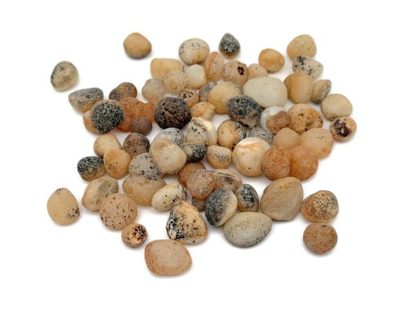 Mini Gobi Agate Stone - Mongolia Gobi Agate - Tumbled Gobi Agate - Womb Ball - Loose Stone - FO1035