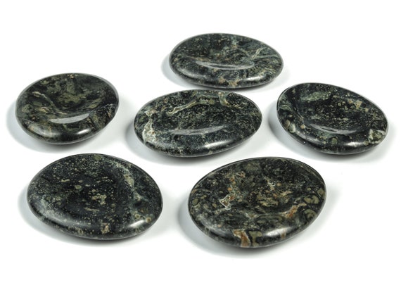 Kambaba Jasper Worry Stone - Shaped Natural Gemstone - Worry Shaped crystal – 3.8x4.6cm - WO1083