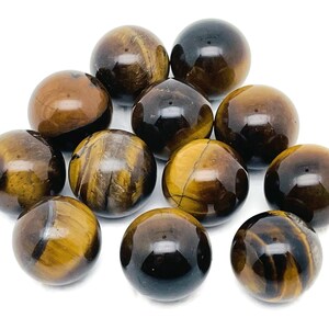 Tiger Eye Sphere Gemstone – Crystal Sphere - Healing Stone – Crystal Ball – Crystal Décor – 20mm - SP1006