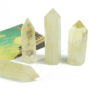 Citrine Obelisk Tower Stone - Obelisk Tower crystal- Natural Crystal Tower - Healing Tower Stone - TW1061