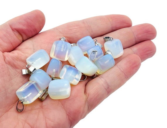 Opalite Tumbled Gemstone Pendant - Crystal Pendant - Love Stone Pendant - Pendants of Surprise - NC1053-9