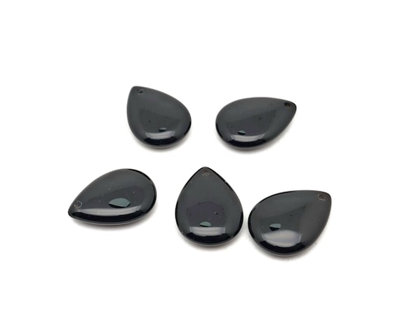Obsidian Dainty Drop Crystal Pendants - Gemstone Necklace Pendant - Luxury Jewelry - DIY Jewelry Making - NC1642