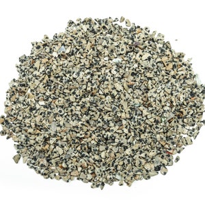 Dalmatian Jasper Chips – Gemstone Chips – Crystal Semi Tumbled Chips - Bulk Crystal - 2-6mm - CP1044