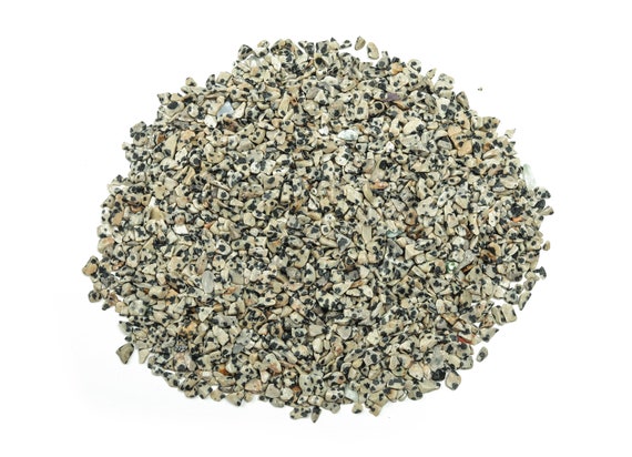 Dalmatian Jasper Chips – Gemstone Chips – Crystal Semi Tumbled Chips - Bulk Crystal - 2-6mm - CP1044