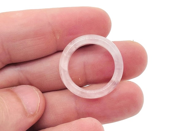Rose Quartz Ring - Crystal Ring – Natural Rose Quartz - Jewelry Making Supplies - RI1002