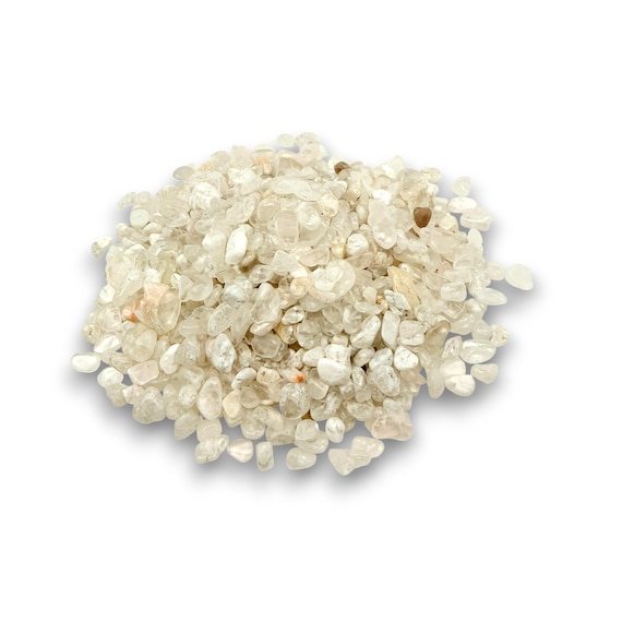 White Phantom Quartz Chips – Stone Healing – Bulk Natural Gemstones – Home Decor - 5-8mm - CP1277