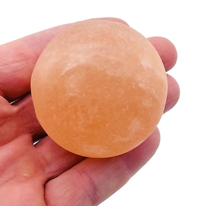 Himalayan Salt Sphere Stone A++ – Crystal Ball - Healing Crystal Stones – Crystal Décor – 50-55mm - RA1416