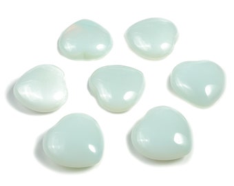 Opalite Heart Gemstone – Heart Opalite Gemstone –Clear Natural Gemstone – Healing Gemstone - Opalite Heart - 4cm - HE1233