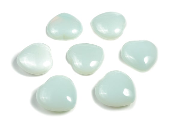 Opalite Heart Gemstone – Heart Opalite Gemstone –Clear Natural Gemstone – Healing Gemstone - Opalite Heart - 4cm - HE1233
