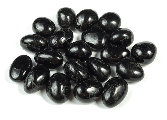 Black Tourmaline Tumbled Stone - Black Tourmaline Gemstone – Black Crystals - Natural stone - Black Stone - TU1051