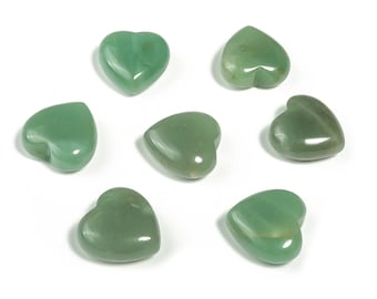 Pietra preziosa a forma di cuore di avventurina – Avventurina verde – Pietra preziosa sfusa – Cristallo verde naturale - Pietra verde di avventurina – 2,5 cm - HE1115