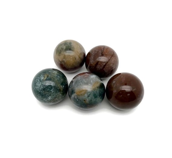 Moss Agate Natural Crystal Sphere – Healing Crystal Balls for Home – 25mm - SP1161
