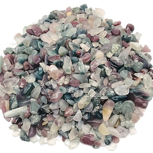 Indian Agate Chips – Crystal Chips – Semi Tumbled Chips - Bulk Crystal - 5-7mm - CP1178