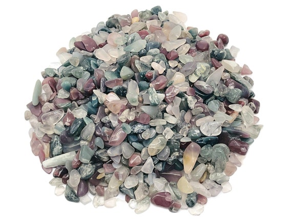 Indian Agate Chips – Crystal Chips – Semi Tumbled Chips - Bulk Crystal - 5-7mm - CP1178