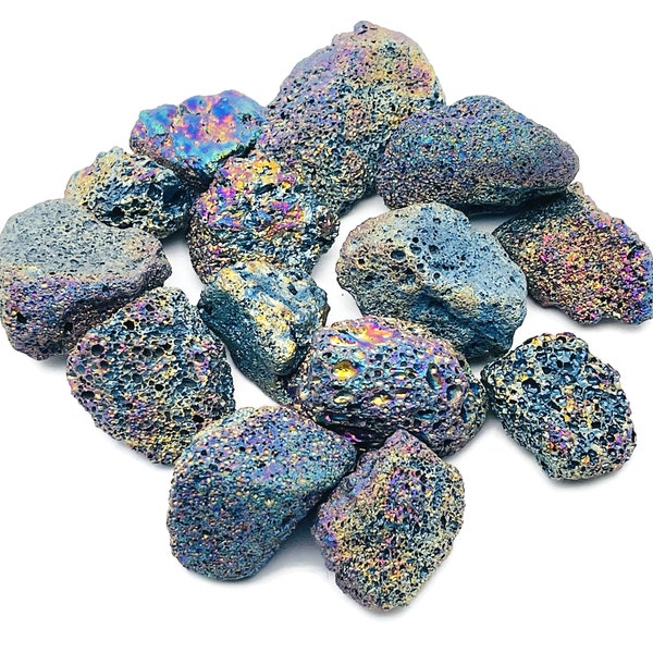 Raw Rainbow Lava Volcanic Stone - Natural Lava Stone Crystal Gemstone - Spiritual Stone – RA1184