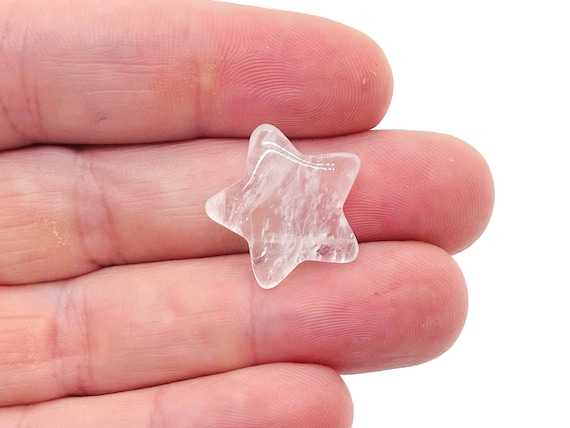 Clear Quartz Star Gemstone – Star Carving Star – Mini Star Crystal Stone – Healing crystal – 2cm – ST1010