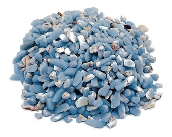 Angelite Chips – Gemstone Chips – Crystal Semi Tumbled Chips - Bulk Crystal - 5-7mm - CP1190