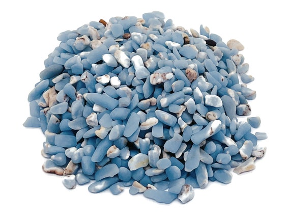 Angelite Chips – Gemstone Chips – Crystal Semi Tumbled Chips - Bulk Crystal - 5-7mm - CP1190