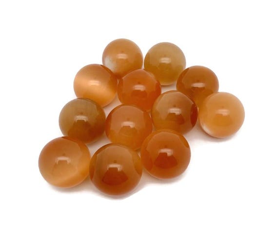 Orange Cats Eye Sphere Gemstone – Crystal Sphere - Healing Stone – Crystal Ball – Crystal Décor – 20mm - SP1098