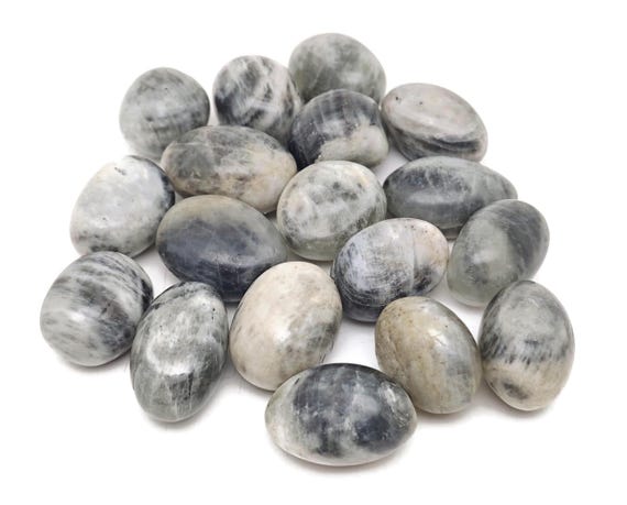 Black Moonstone Tumbled Stone - Moonstone Healing - Loose Stones - Bulk Crystals - Gift for Her - TU1330