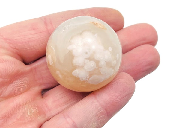Flower Agate Sphere Stone A++ – Crystal Ball - Healing Crystal Stones – Crystal Décor – 40-50mm - BA1015